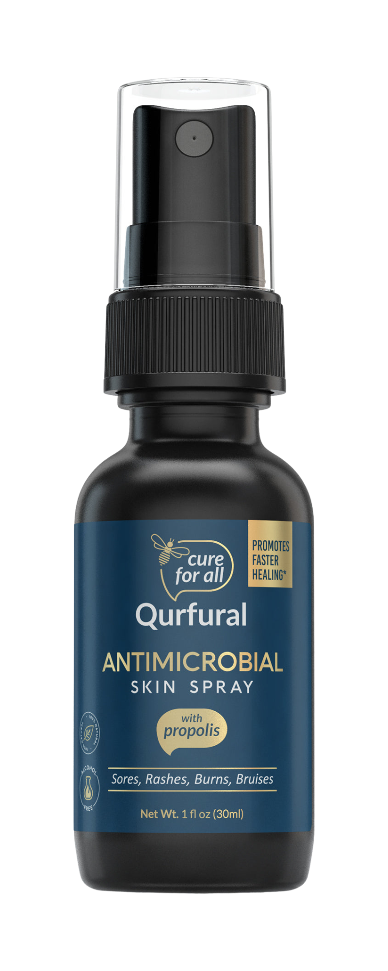 Qurfural™ Antimicrobial Skin Spray with Propolis & Hypochlorous Acid